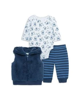 Little Me | Boys' Puppy Vest, Bodysuit & Striped Pants Set - Baby 满$100减$25, 满减