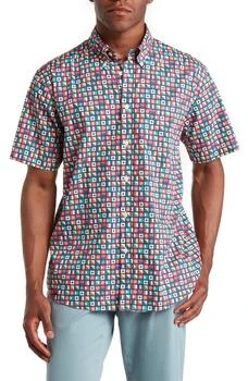 Brooks Brothers | Flag Print Short Sleeve Button-Down Shirt 3.3折
