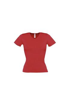 PRIVATE WHITE V.C., B&C | B&C Womens/Ladies Watch Plain Short Sleeve V Neck T-Shirt (Red)商品图片 9折