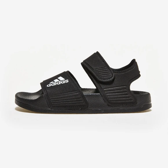 Adidas | 【Brilliant|包邮包税】阿迪达斯 ADILETTE SANDAL K 儿童  凉鞋 沙滩鞋 运动凉鞋 拖鞋  GW0344 CBLACK/FTWWHT/CBLACK 4.9折×额外9折, 包邮包税, 额外九折
