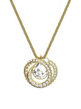 商品Swarovski | Generation Goldplated Crystal Pendant Necklace,商家Saks Fifth Avenue,价格¥1339图片