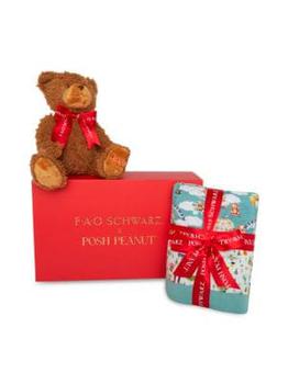 商品Baby's FAO x Posh Peanut Teddy Bears Luxe Patoo™ & Teddy Bear Gift Box Set图片