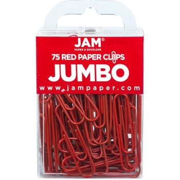 JAM Paper | Colorful Jumbo Paper Clips - Large 2" - Paperclips - 75 Per Pack,商家Macy's,价格¥60