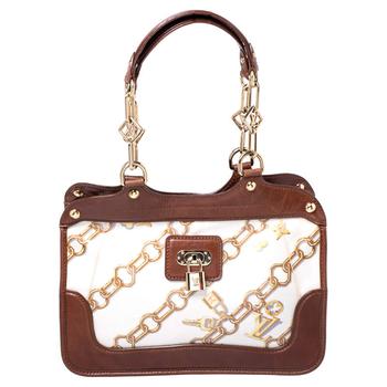 旅行lv, [二手商品] Louis Vuitton | Louis Vuitton Brown/White Monogram Coated Canvas Linda Charms Bag商品图片 5.3折