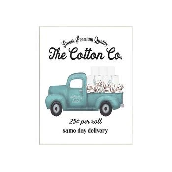 Stupell Industries | Toilet Paper Cotton Co Delivery Truck Bathroom Word Design Wall Plaque Art, 10" x 15",商家Macy's,价格¥368