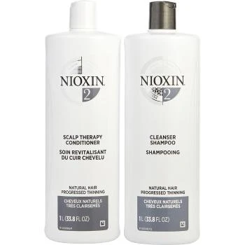 推荐NIOXIN 丽康丝 洁净系统2护发套装（洗发露1L+护发素1L） 1套 适合严重脱发油性细软发质人群使用商品