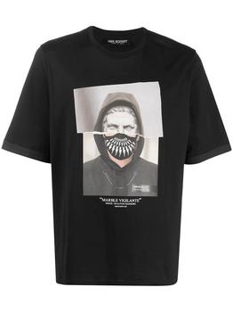Neil Barrett | Neil Barrett Mens Black Cotton T-Shirt商品图片,7.9折, 满$175享9折, 满折