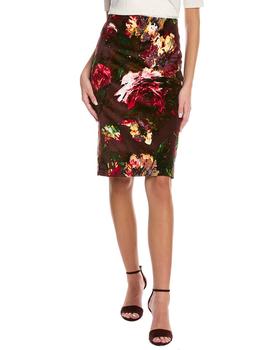 samantha, SAMANTHA SUNG | Samantha Sung Chloe Wool & Silk-Blend Pencil Skirt商品图片 3.7折