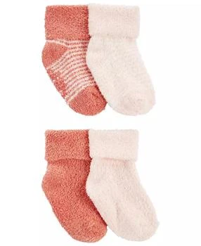 Carter's | Baby Girls Foldover Chenille Booties, Pack of 4,商家Macy's,价格¥60