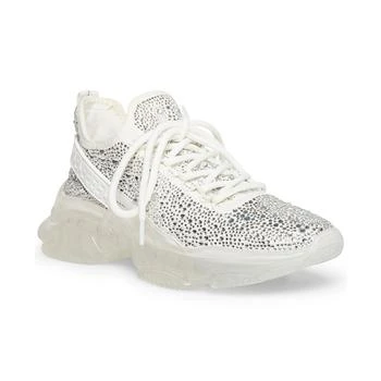 Steve Madden | Women's Maxima Rhinestone-Trim Trainer Sneakers 