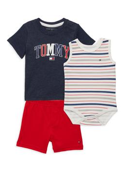 Tommy Hilfiger | Baby Boy's 3-Piece T-Shirt, Bodysuit & Shorts Set商品图片,2.8折
