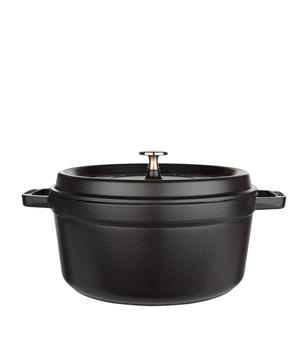 Staub | Black Round Cocotte 26cm商品图片,额外9折, 独家减免邮费, 额外九折