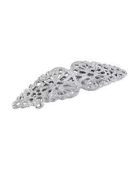 2028 | Women's Silver-Tone Filigree Barrette,商家Macy's,价格¥144