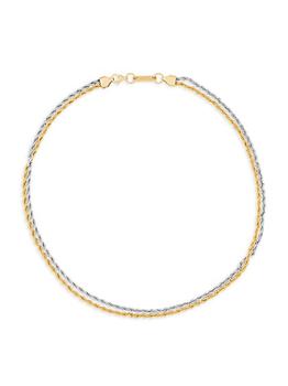 商品Darkai | Essentials Dabla Two-Tone 18K-Gold-Plated Rope Necklace,商家Saks Fifth Avenue,价格¥1629图片