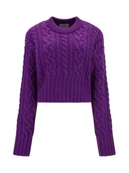 AMI | AMI Cable-Knit Cropped Jumper商品图片,5.2折