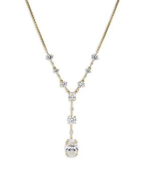 Nadri | Oval Stone Drop Y Necklace in 18K Gold Plated, 16",商家Bloomingdale's,价格¥609