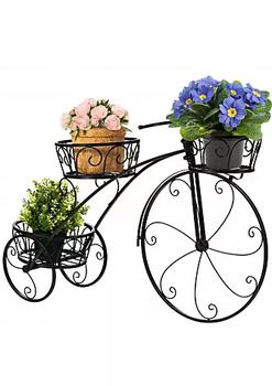 商品Costway | Tricycle Plant Stand Flower Pot Cart Holder in Parisian Style,商家Belk,价格¥488图片