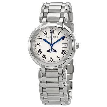 Longines品牌, 商品PrimaLuna Quartz Silver Dial Ladies Watch L8.116.4.71.6, 价格¥6569