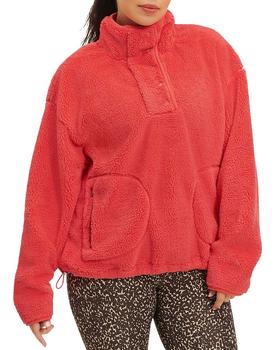UGG | Atwell Sherpa Half Snap Pullover Jacket商品图片,独家减免邮费