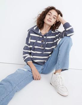 product Striped Olney Henley Hoodie Sweater image