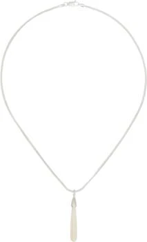 Dunton Ellerkamp | Silver Mother Of Pearl Drop Pendant Necklace,商家Ssense US,价格¥1889