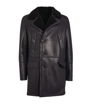 Yves Salomon | Lambskin Pea Coat商品图片,