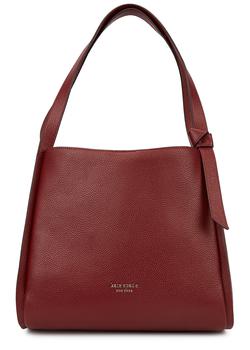 Kate Spade | Knott large burgundy leather shoulder bag商品图片,
