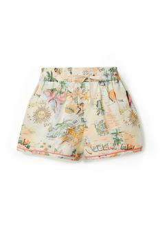 product Kirra printed linen and cotton-blend shorts image
