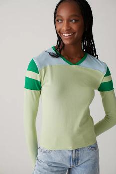 BDG衣服, BDG | BDG Cole V-Neck Long Sleeve Tee商品图片 5.1折×额外9.5折, 额外九五折