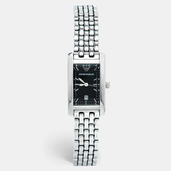 推荐Emporio Armani Black Stainless Steel AR-0116 Women's Wristwatch 21 mm商品
