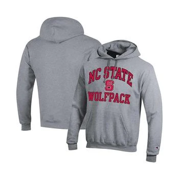 CHAMPION | Men's Heather Gray NC State Wolfpack High Motor Pullover Hoodie 