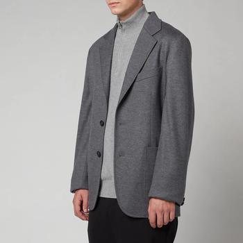 浪凡怎么样, Lanvin | Lanvin Men's Single Breasted Deconstructed Jacket - Dark Grey商品图片 3折