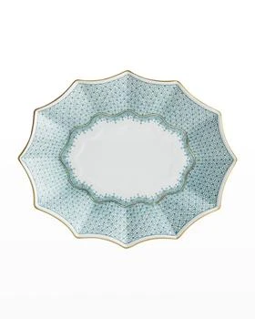 Mottahedeh | Green Lace 12-Sided Lobed Large Tray,商家Neiman Marcus,价格¥1776