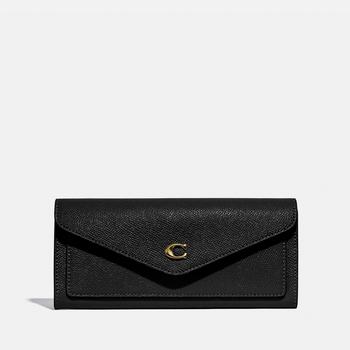 推荐Coach Women's Crossgrain Leather Soft Wallet商品