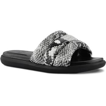 Marc Fisher | Marc Fisher LTD Womens Yessy2 Leather Snake Print Slide Sandals商品图片,2.2折×额外9折, 额外九折