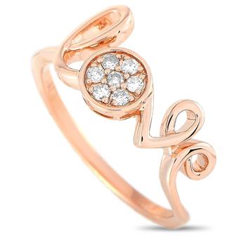 商品LB Exclusive | 14K Rose Gold 0.10 ct Diamond Ring,商家Jomashop,价格¥2084图片
