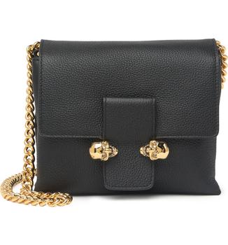 推荐Twin Skull Chain Strap Crossbody Bag商品