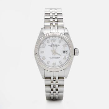 劳力士手表, [二手商品] Rolex | Rolex White 18K White Gold Stainless Steel Datejust 79174 Women's Wristwatch 26 mm商品图片 