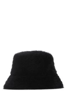推荐Black angora blend Furgora Bucket hat商品
