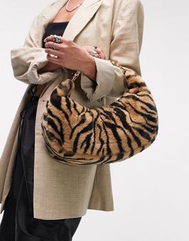 topshop包, Topshop | Topshop shannon faux fur bag in tiger商品图片 