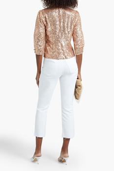 Maje | Sequined tulle blouse商品图片,3.5折×额外7.5折, 额外七五折