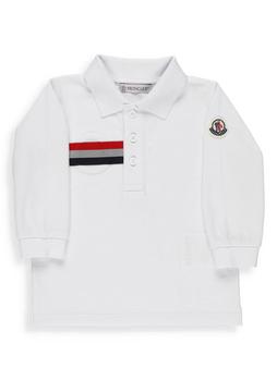 mocler真假, Moncler | Moncler Enfant Logo Patch Long-Sleeve Polo Shirt商品图片 7.4折