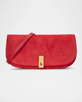 Ralph Lauren | Polo ID Medium Suede Clutch Bag,商家Neiman Marcus,价格¥3858