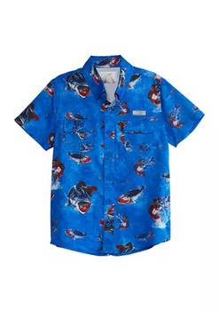 推荐Boys 4-7 Short Sleeve Printed Fishing Shirt商品