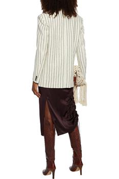 Isabel Marant | Elder pinstriped wool and linen-blend blazer商品图片,3折
