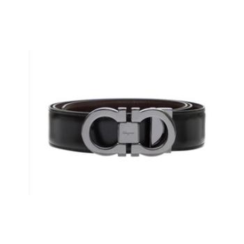 牛皮菲拉格慕皮带, Salvatore Ferragamo | 香港直邮SALVATORE FERRAGAMO 男士黑色牛皮腰带 67 9535 644557商品图片 额外8.2折x额外9折, 额外八二折, 额外九折