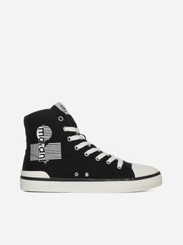 Isabel Marant | Benkeen canvas high-top sneakers商品图片,额外7.5折, 额外七五折