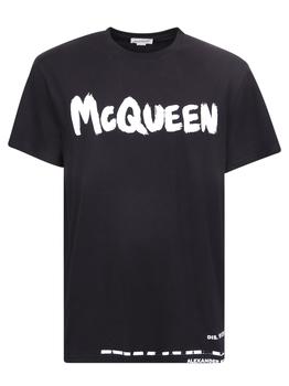 Alexander McQueen | ALEXANDER MCQUEEN LOGO-PRINT T-SHIRT商品图片,7.4折