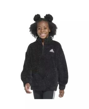 Adidas | Big Girls Mock Neck Furry Lurex Sherpa Pullover Jacket,商家Macy's,价格¥225