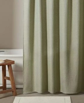 Calvin Klein | Waffle Solid Textured Shower Curtain, 70" x 72",商家Macy's,价格¥404